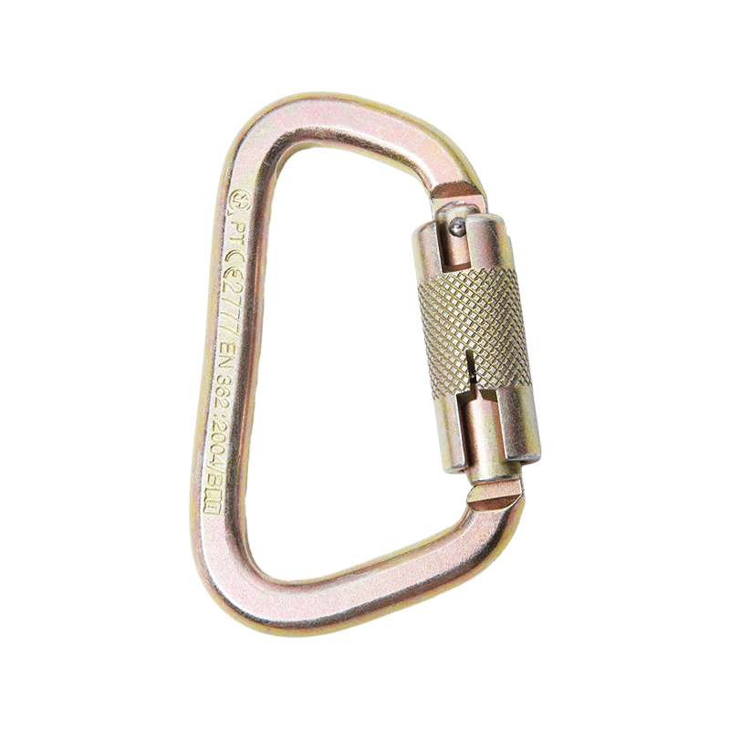 Mosquetão de metal com trava automática 45KN