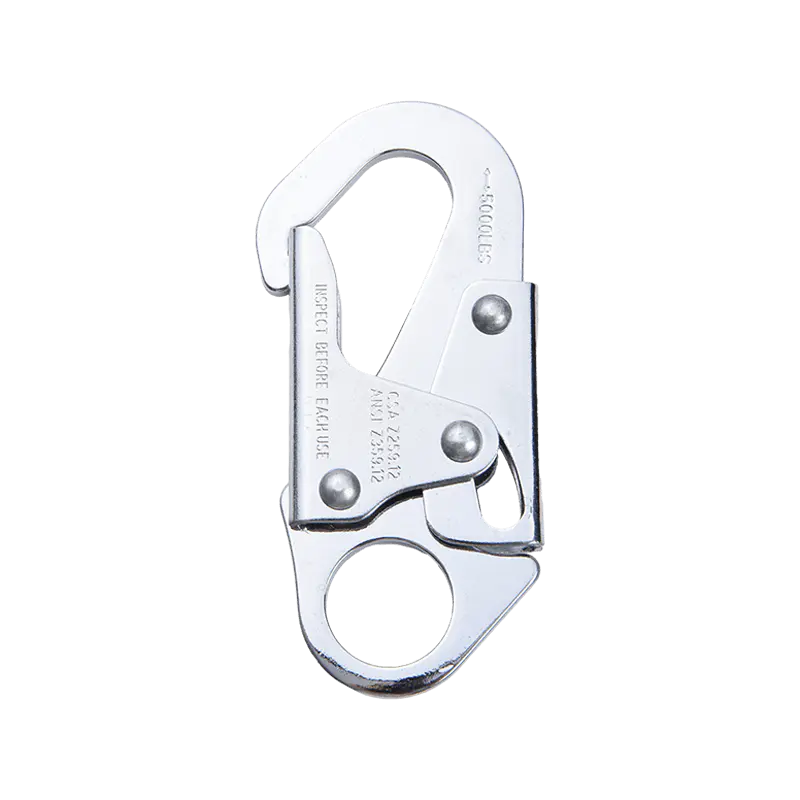 Como o gancho Snap galvanizado de bloqueio duplo pode ser integrado a um sistema de manipulação para fixação de carga segura?